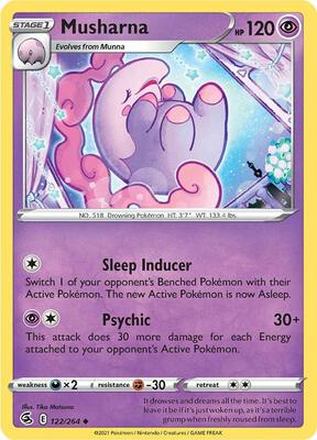 Musharna card from SWSH08: Fusion Strike
