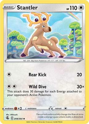 Stantler card from SWSH08: Fusion Strike