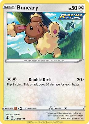 Buneary card from SWSH08: Fusion Strike