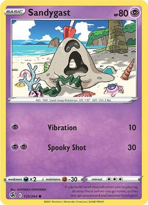 Sandygast card from SWSH08: Fusion Strike