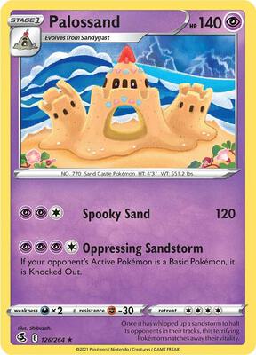 Palossand card from SWSH08: Fusion Strike