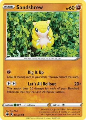 Sandshrew card from SWSH08: Fusion Strike