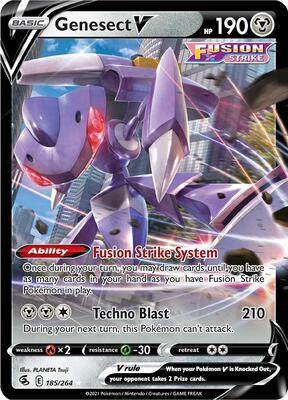 Genesect V card from SWSH08: Fusion Strike
