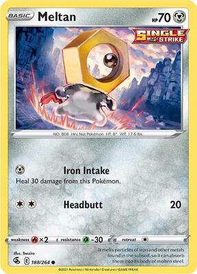 Meltan card from SWSH08: Fusion Strike
