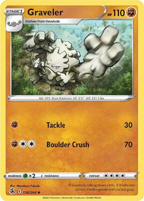 Graveler card from SWSH08: Fusion Strike