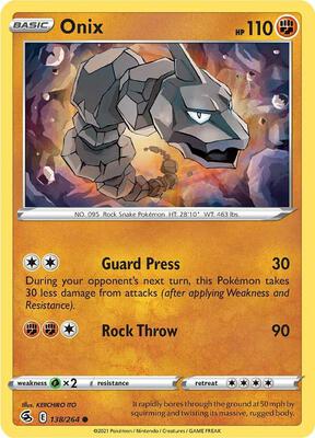 Onix card from SWSH08: Fusion Strike