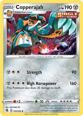 Copperajah card from SWSH08: Fusion Strike