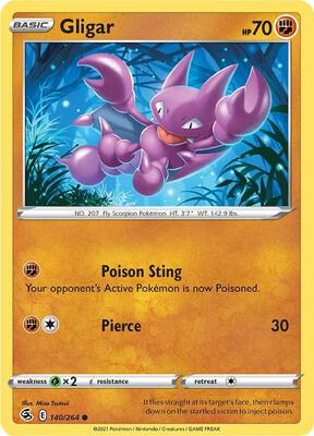 Gligar card from SWSH08: Fusion Strike