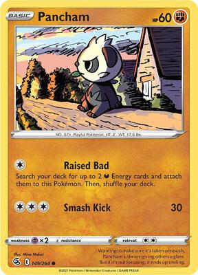 Pancham card from SWSH08: Fusion Strike