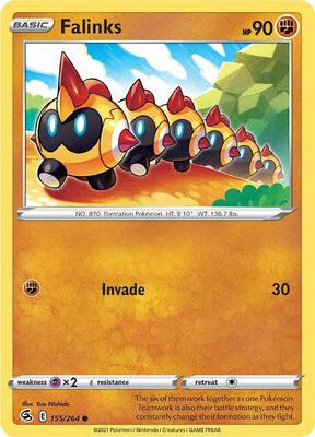 Falinks (155) card from SWSH08: Fusion Strike