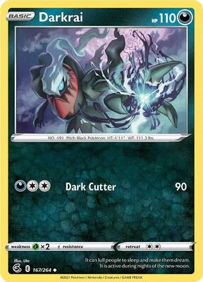 Darkrai card from SWSH08: Fusion Strike