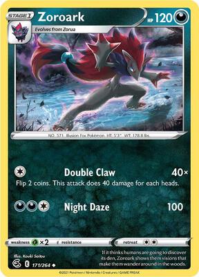 Zoroark card from SWSH08: Fusion Strike