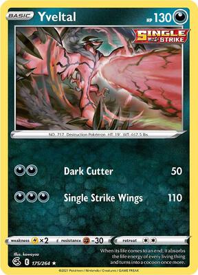 Yveltal card from SWSH08: Fusion Strike