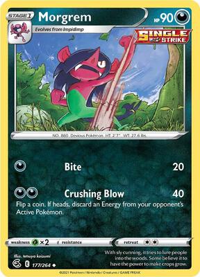 Morgrem card from SWSH08: Fusion Strike