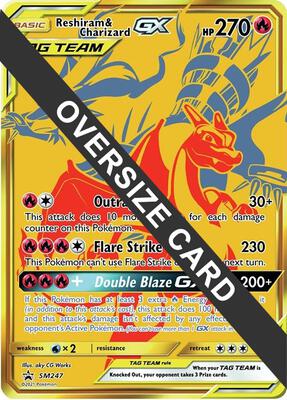 Reshiram & Charizard GX - SM247 card from Jumbo Cards