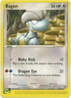 Bagon - 50/97 (Black Star) card from Nintendo Promos