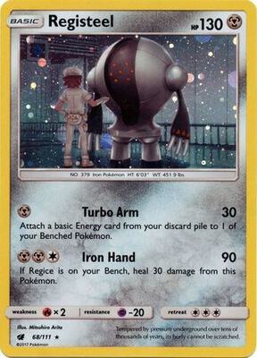Registeel - 68/111 (Cosmos Holo) card from SM Promos