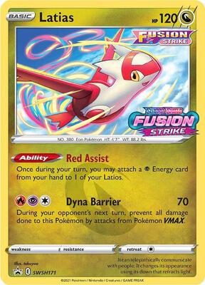 Latias - SWSH171 (Prerelease) card from SWSH: Sword & Shield Promo Cards