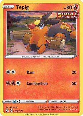 Tepig - SWSH172 card from SWSH: Sword & Shield Promo Cards