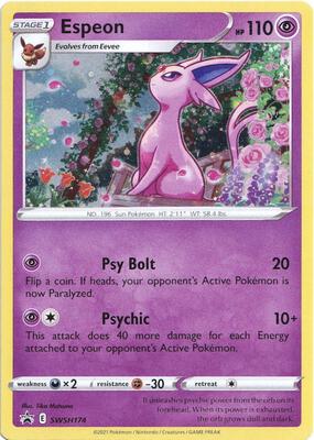 Espeon - SWSH174 card from SWSH: Sword & Shield Promo Cards