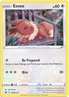Eevee - SWSH175 card from SWSH: Sword & Shield Promo Cards