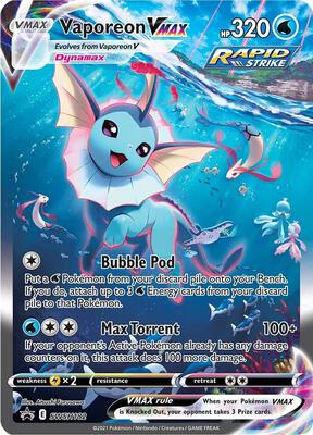 Vaporeon VMAX - SWSH182 card from SWSH: Sword & Shield Promo Cards