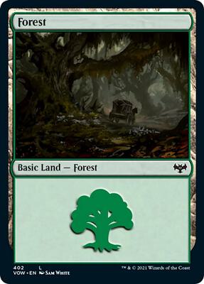 Forest (402) card from Innistrad: Crimson Vow