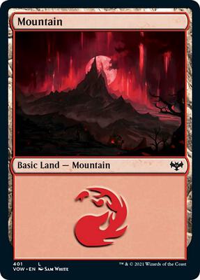 Mountain (401) card from Innistrad: Crimson Vow