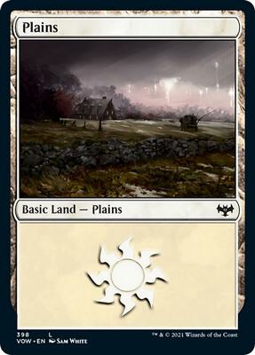Plains (398) card from Innistrad: Crimson Vow