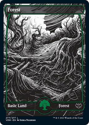 Forest (277) card from Innistrad: Crimson Vow