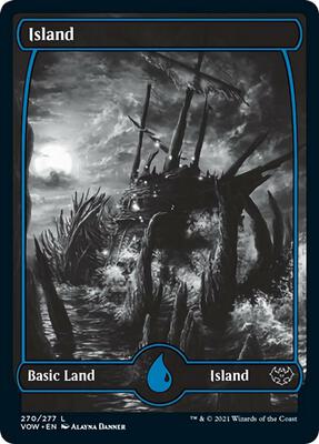 Island (270) card from Innistrad: Crimson Vow