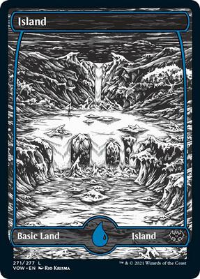 Island (271) card from Innistrad: Crimson Vow