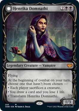 Henrika Domnathi (Showcase) card from Innistrad: Crimson Vow