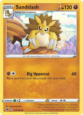 Sandslash card from SWSH08: Fusion Strike