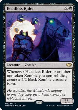 Headless Rider card from Innistrad: Crimson Vow