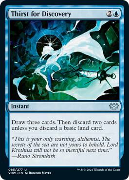 Thirst for Discovery card from Innistrad: Crimson Vow