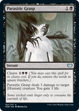 Parasitic Grasp card from Innistrad: Crimson Vow