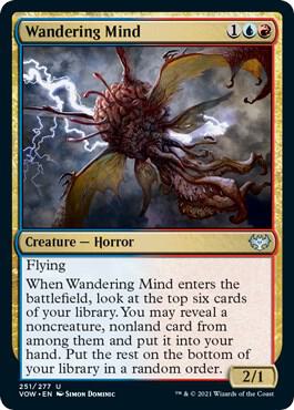 Wandering Mind card from Innistrad: Crimson Vow