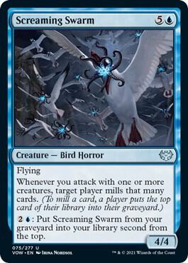 Screaming Swarm card from Innistrad: Crimson Vow