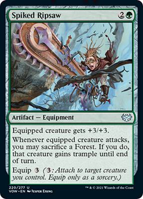 Spiked Ripsaw card from Innistrad: Crimson Vow