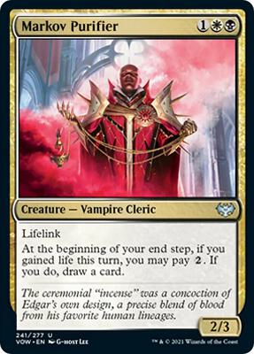 Markov Purifier card from Innistrad: Crimson Vow