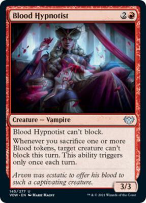 Blood Hypnotist card from Innistrad: Crimson Vow