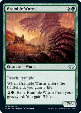 Bramble Wurm card from Innistrad: Crimson Vow