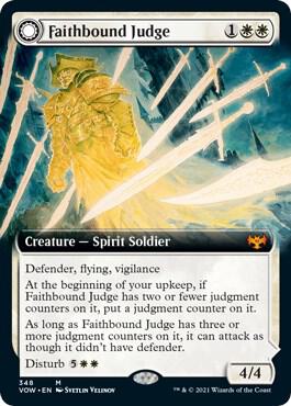 Faithbound Judge (Extended Art) card from Innistrad: Crimson Vow