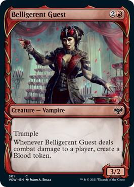 Belligerent Guest (Showcase) card from Innistrad: Crimson Vow
