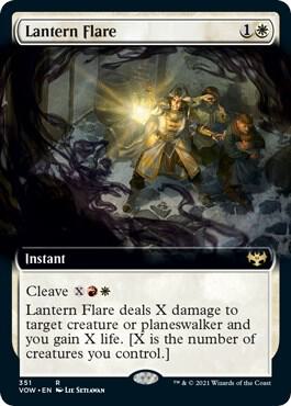 Lantern Flare (Extended Art) card from Innistrad: Crimson Vow