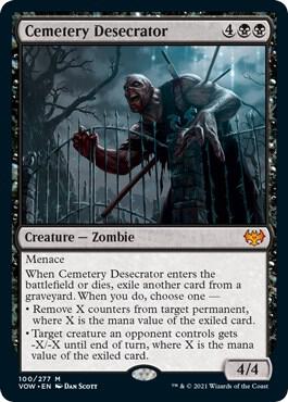 Cemetery Desecrator card from Innistrad: Crimson Vow
