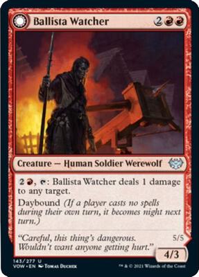 Ballista Watcher card from Innistrad: Crimson Vow
