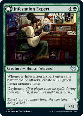 Infestation Expert card from Innistrad: Crimson Vow