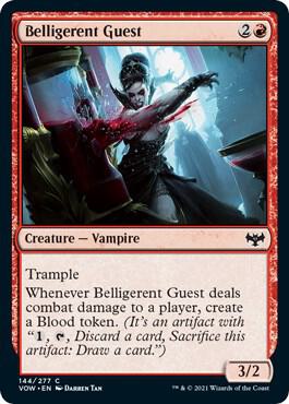 Belligerent Guest card from Innistrad: Crimson Vow